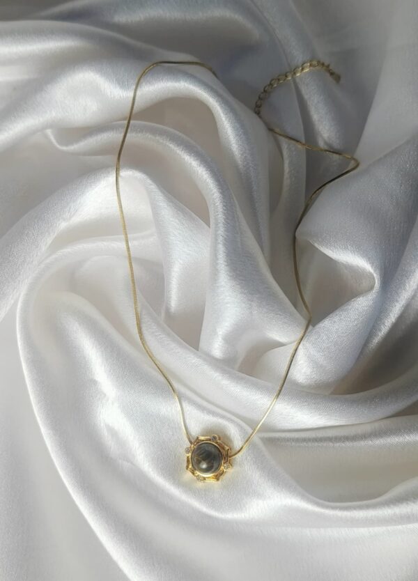 Tiger Eye Stone Pendant with Gold-Tone Chain – Confidence & Protection Jewelry - Image 2