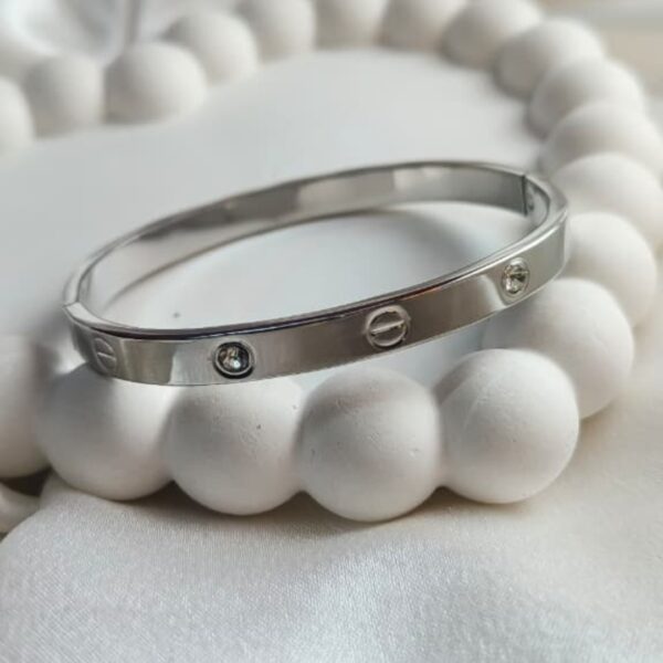 Silver Cartier Love Bracelet – Timeless Unisex Luxury Jewelry
