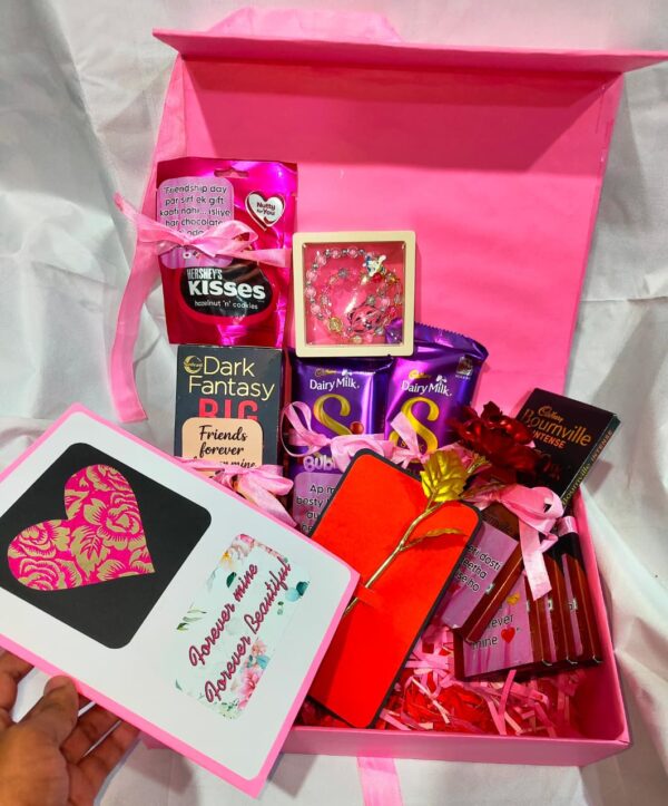 Customized Chocolate Hamper – Premium Gift Box with Chocolates, Bottle & Personal Touch